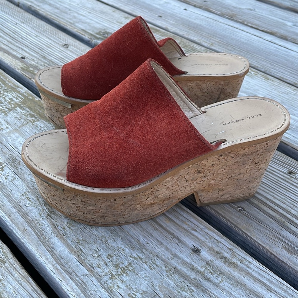 Zara woman wedges platfors size 37